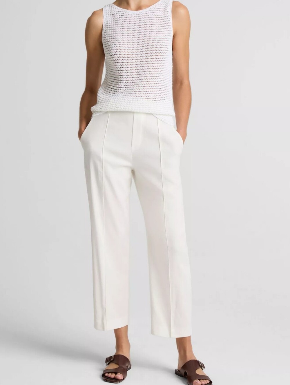 Vince Linen Cropped Pants